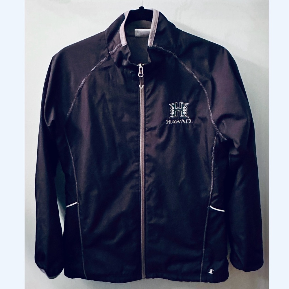 Champion Fleece Lined Full Zip Jacket Women’s Size Medium University Of Hawaii